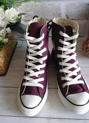 Бомбезные высокие кеды converse5 фото