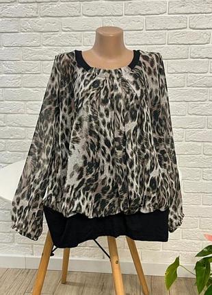 Блузка блуза нарядная эффектная  р 52-54