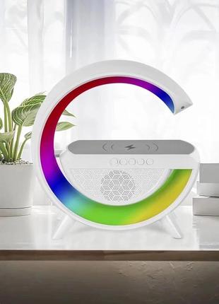 Настольная лампа g-smart light sound machine с беспроводной зарядкой9 фото