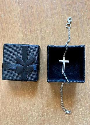 Браслет срібло хрест