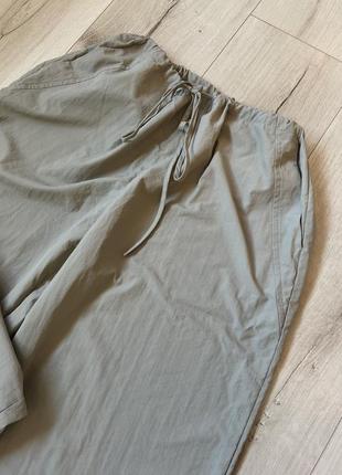 Светло-серый карго на шнурке/ брюки4 фото