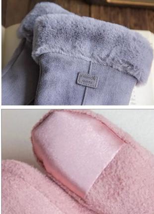 Сенсорні жіночі рукавички теплі4 фото