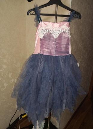 Платье костюм бабочки феи принцессы2 фото