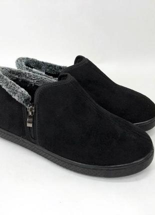 Черевики на осінь утеплені. розмір 43, взуття зимове робоче для чоловіків. колір: чорний
