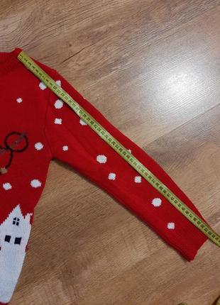 Кофта, свитер новогодний с оленем5 фото