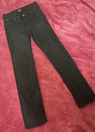 Lee marion straight преміум джинси жіночі прямі чорні р. w29 l333 фото