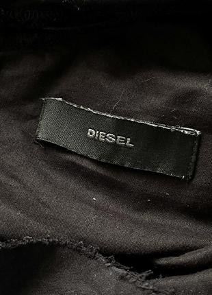 Diesel винтаж y2k черная асимметричное платье с рюшами на одно плечо5 фото