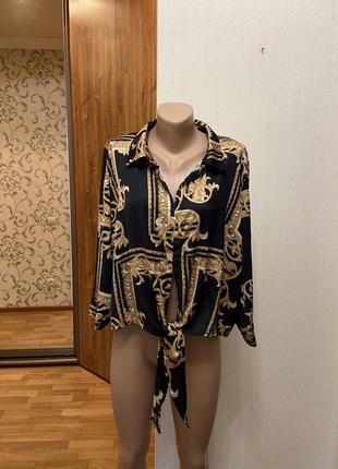 Блуза принтова у стилі versace select розмір 50-52