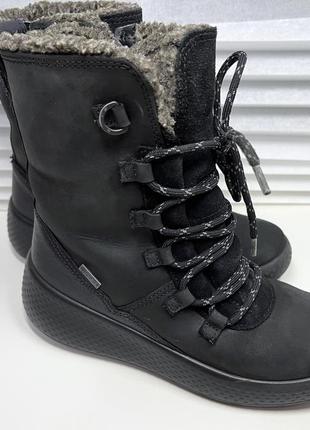 Зимние кожаные ботинки eccoskouk с мембраной gore-tex2 фото
