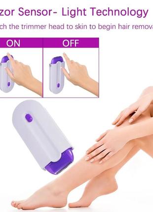 Триммер для удаления волос, с подсветкой сенсорный эпилятор для женщин, тела, лица, ног, бикини,