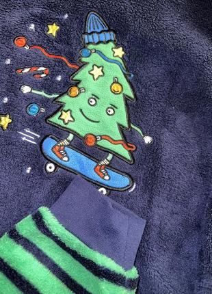 Новорічна піжама комплект комплект піжама з ялинкою2 фото