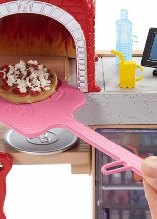 Лялька barbie pizza chef fhr09 кукла барби пицца шеф пиццерия блондинка mattel5 фото