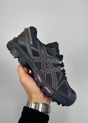 Asics кроссовки спортивные черные2 фото