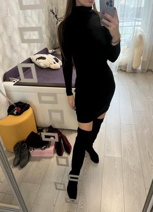 Черное платье гольф🔥