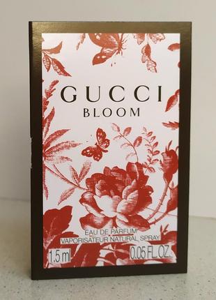 Gucci bloom парфюмированная вода оригинал пробник 1,5мл1 фото