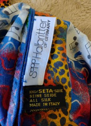 Sepp halbritter  100% двойной шелковый шарф-кашне4 фото