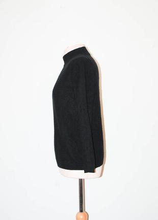Базовый ка шемировый гольф свитер  кшемир  черный.6 фото