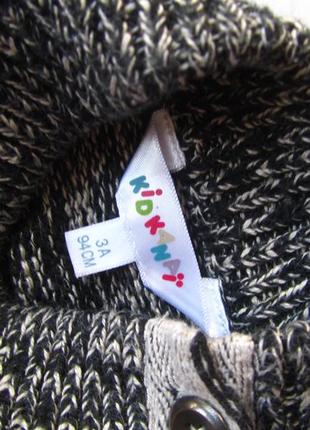 Теплая кофта свитер джемпер с высоким воротником kidkanai3 фото