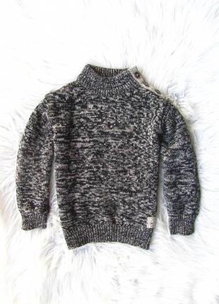 Тепла кофта светр джемпер з високим коміром kidkanai