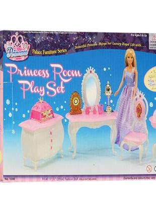 (кукла не входит) мебель для кукол «gloria» комната принцессы - трюмо (1208)2 фото