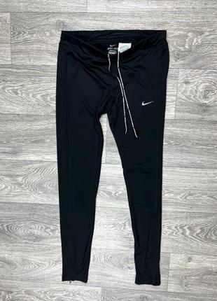 Nike running dri fit m размер женские термо спортивные чёрные оригинал