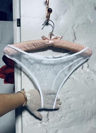 Секси прозрачные трусики в стиле la perla2 фото