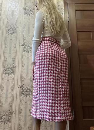 Твидовая юбка миди  zara