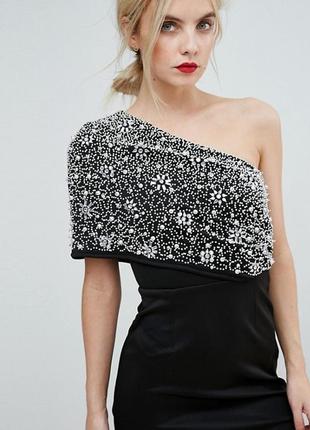 Розкішне плаття міді на одне плече