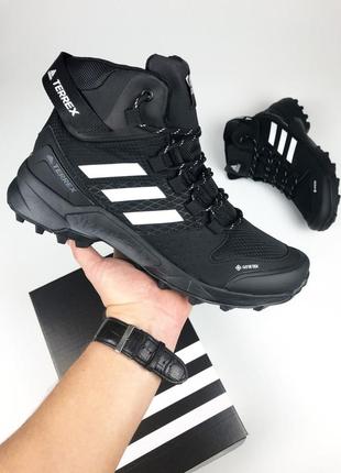 Чоловічі зимові кросівки neo adidas адідас climaproof високі / зимние мужские кроссовки neo adidas climaproof black/white
