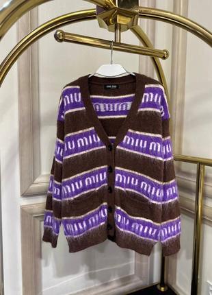Кардиган в стиле miu miu