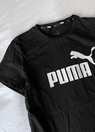 Футболка puma чорна спортивна бавовна5 фото