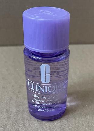 Clinique take the day off makeup remover засіб для зняття стійкого макіяжу з повік, вій і губ 30ml