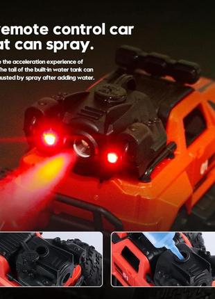 Іграшка джип на пульті керування з парогенератором пускает дим з акумулятором5 фото