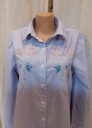 Рубашка длинная, рубашка-туника, размер м-l2 фото