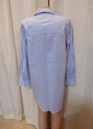 Рубашка длинная, рубашка-туника, размер м-l3 фото