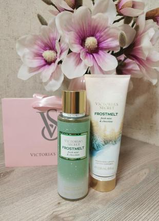 Набор спрей и лосьон victorias secret frostmelt