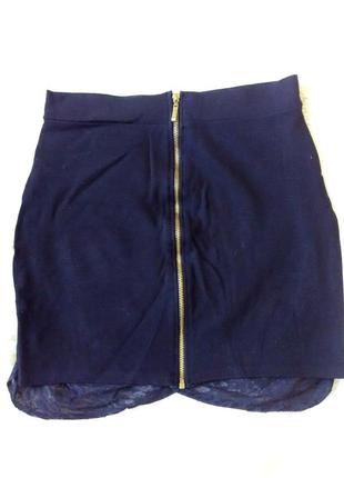 Мини юбка облегающая с молнией сзади topshop4 фото