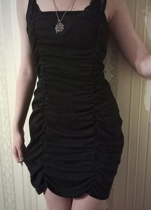 Великолепное черное платье. shein. гот, готическое3 фото