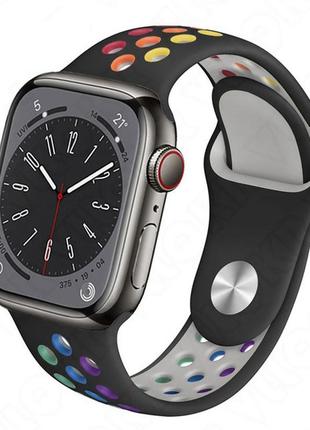 Сменный силиконовый ремешок для apple watch 38 / 40 / 41 / 42 / 44 / 45 / 49 мм