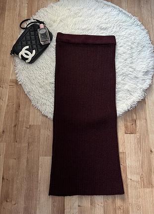 Юбка трикотаж меди