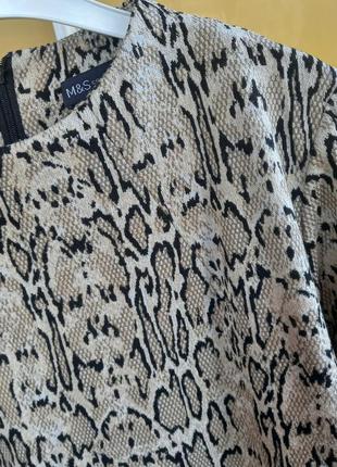 M&amp;s animal print, m&amp;s платье трикотаж