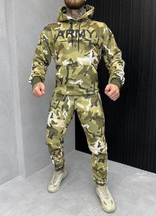 Спортивний костюм чоловічій ukraine камуфляжний multicam мультикам кофта з капюшоном і штани2 фото