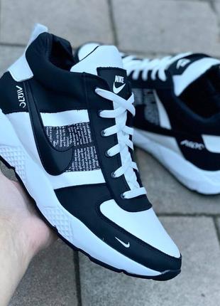 Шкіряні зимові теплі кросівки nike air 270 white/black