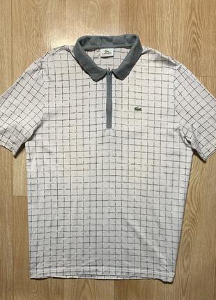 Lacoste sport cell 1/3 зіп поло футболка