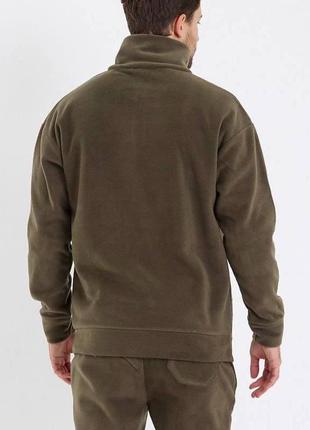 Теплая флисовая мужская кофта с замочком на осень - зиму6 фото