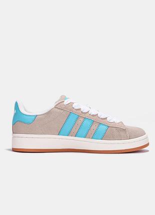 Кроссовки adidas campus 00s crystal white preloved blue wmns7 фото