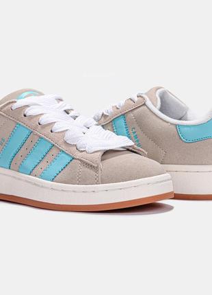 Кроссовки adidas campus 00s crystal white preloved blue wmns8 фото