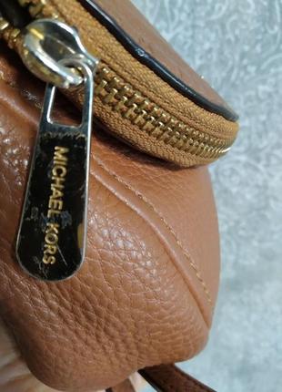 Кожаная сумка кросбоди michael kors leather crossbody (арт. 02)4 фото