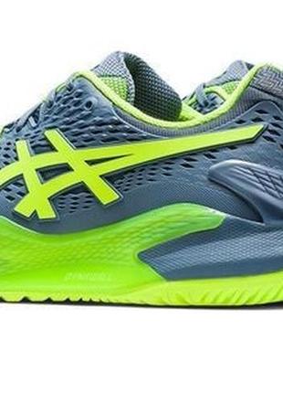 Кросівки чол.  asics gel-resolution 9 all court зелений/сірий (41.5) 8 1041a330-400 41.53 фото