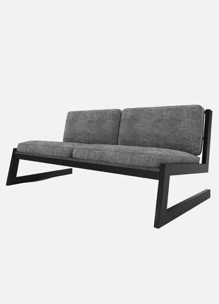 Вуличний диван 75х80х126 см з металевого каркасу та подушками в стилі лофт